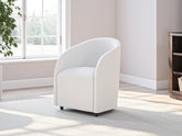 Elite Furniture Outlet - Ashley Furniture - Korestone Desk Chair - Home Office Desk Chair (1/CN) / White - H687-01A