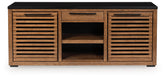 Elite Furniture Outlet - Ashley Furniture - Kallari Bookcase - Credenza / Warm Brown/Black - H737-60