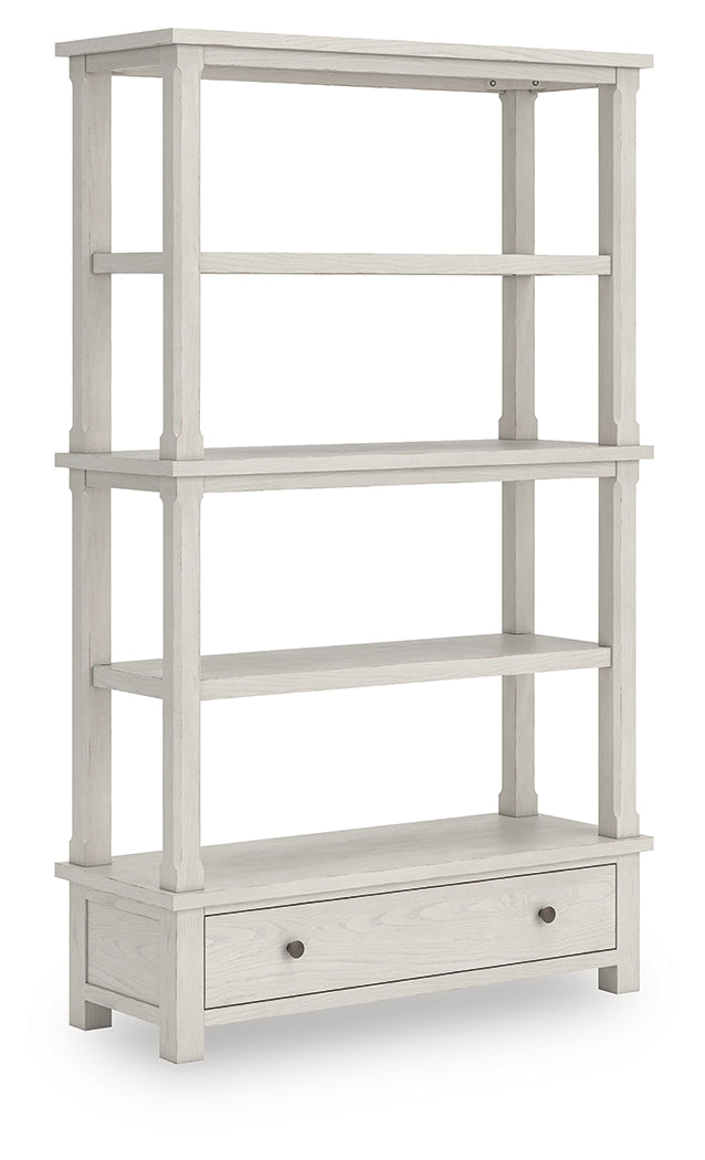 Elite Furniture Outlet - Ashley Furniture - Robbinsdale Bookcase - Bookcase / Antique White - H742-70