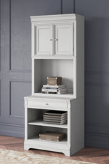 Elite Furniture Outlet - Ashley Furniture - Kanwyn Bookcase - Bookcase / Whitewash - H777H7