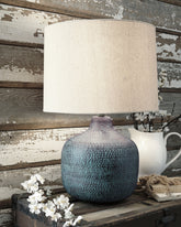 Elite Furniture Outlet - Ashley Furniture - Malthace Lighting - Table Lamp (Set of 2) / Patina - L207304X2