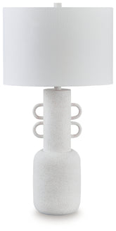 Elite Furniture Outlet - Ashley Furniture - Perringhill Lighting - Metal Table Lamp (1/CN) / Distressed White - L207504