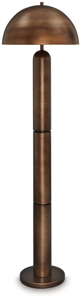 Elite Furniture Outlet - Ashley Furniture - Wendfield Lighting - Metal Floor Lamp (1/CN) / Antique Copper Finish - L208431
