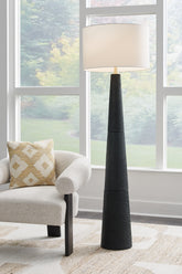 Elite Furniture Outlet - Ashley Furniture - Hallburg Lighting - Poly Floor Lamp (1/CN) / Black - L235761