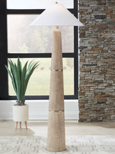 Elite Furniture Outlet - Ashley Furniture - Gasparleigh Lighting - Poly Floor Lamp (1/CN) / Brown/Gold Finish - L235811