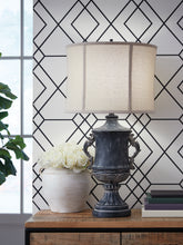 Elite Furniture Outlet - Ashley Furniture - Morvanford Lighting - Poly Table Lamp (1/CN) / Antique Black - L235834