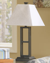 Elite Furniture Outlet - Ashley Furniture - Deidra Lighting - Metal Table Lamp (Set of 2) / Black - L318924