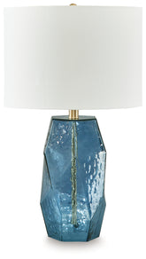 Elite Furniture Outlet - Ashley Furniture - Tallow Lighting - Glass Table Lamp (1/CN) / Blue - L430854