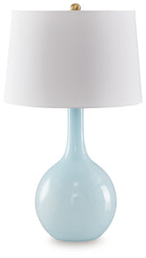 Elite Furniture Outlet - Ashley Furniture - Rylanton Lighting - Glass Table Lamp (1/CN) / Aqua - L430874