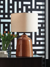 Elite Furniture Outlet - Ashley Furniture - Aaleahya Lighting - Glass Table Lamp (1/CN) / Rust - L430904