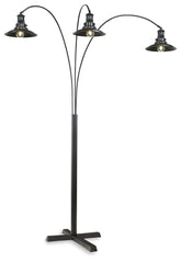 Elite Furniture Outlet - Ashley Furniture - Sheriel Lighting - Metal Arc Lamp (1/CN) / Black - L725059