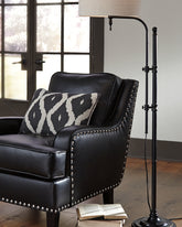 Elite Furniture Outlet - Ashley Furniture - Anemoon Lighting - Metal Floor Lamp (1/CN) / Black - L734251