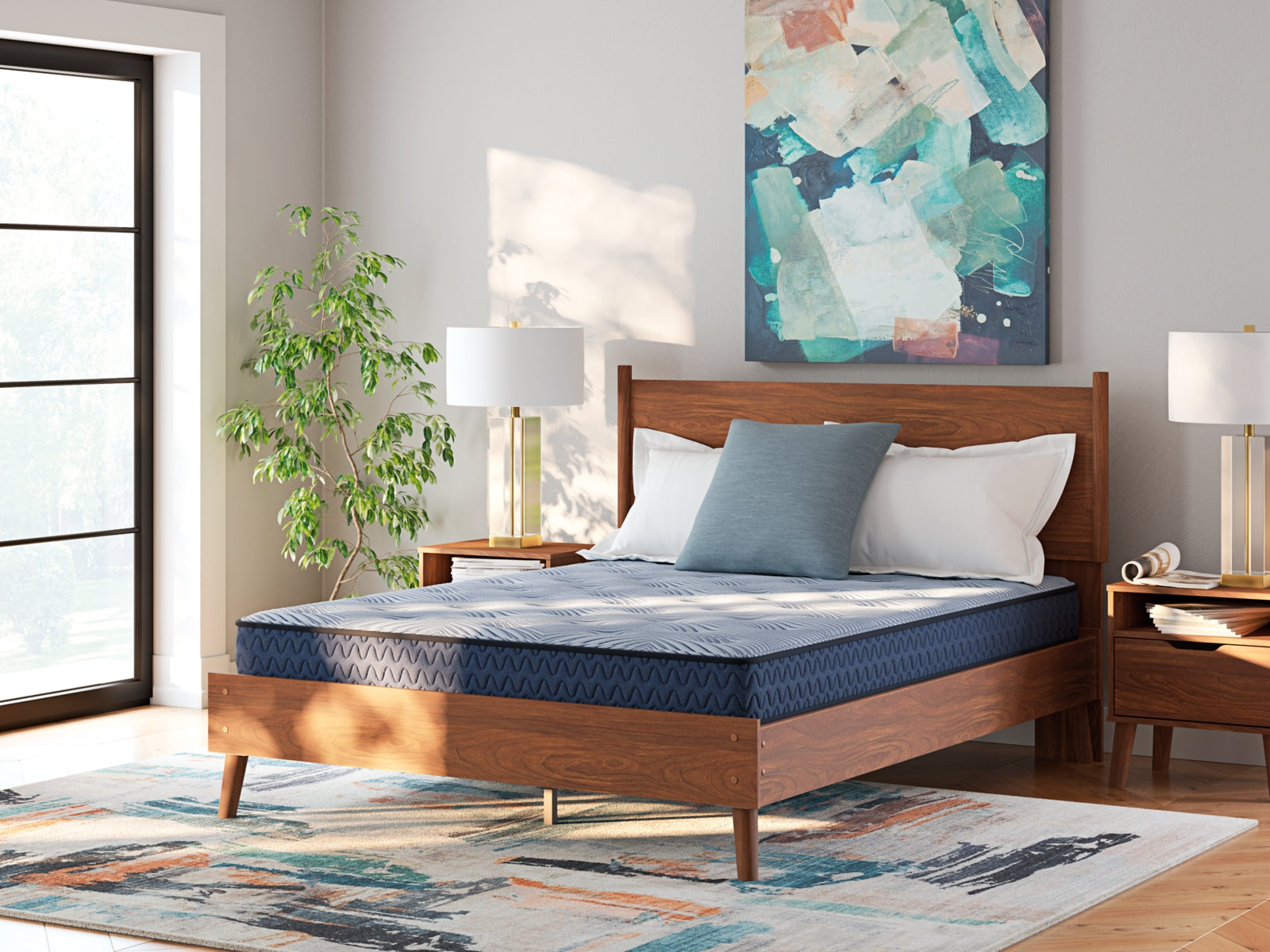 Elite Furniture Outlet - Ashley Furniture - Peak 2.0 Bonnell Mattresses - California King / Light Blue - M20151