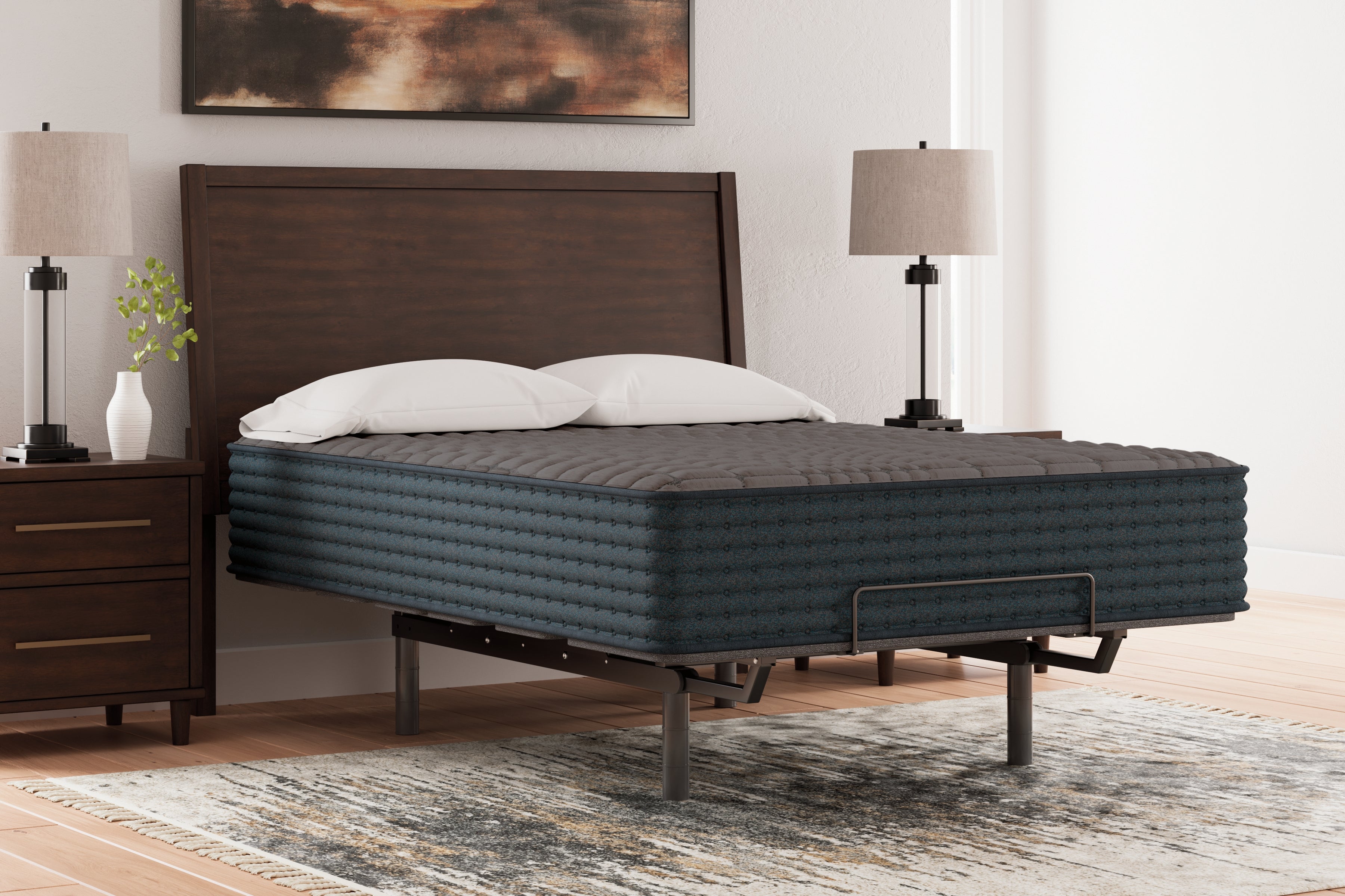 Elite Furniture Outlet - Ashley Furniture - Gray 1200 Hybrid Mattresses - Queen / Gray - M43831
