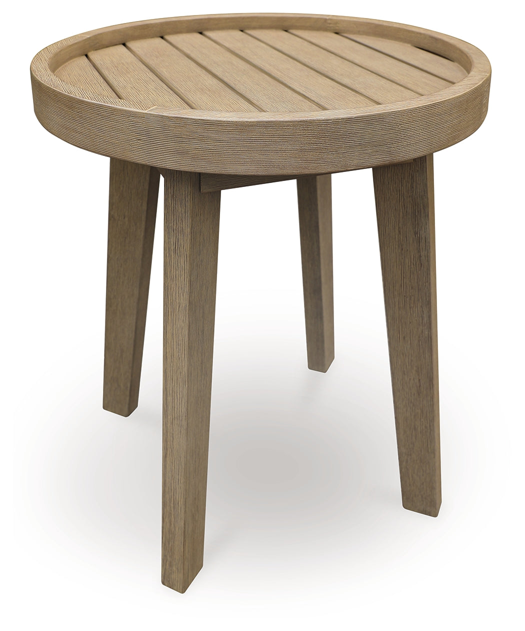 Elite Furniture Outlet - Ashley Furniture - Marina Sun Outdoor - Round End Table / Beige - PCP204-706
