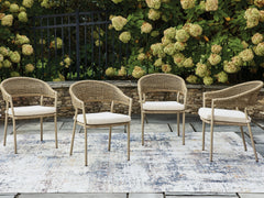 Elite Furniture Outlet - Ashley Furniture - Orchard Beach Outdoor - Arm Chair With Cushion (4/CN) - PCP373-601A