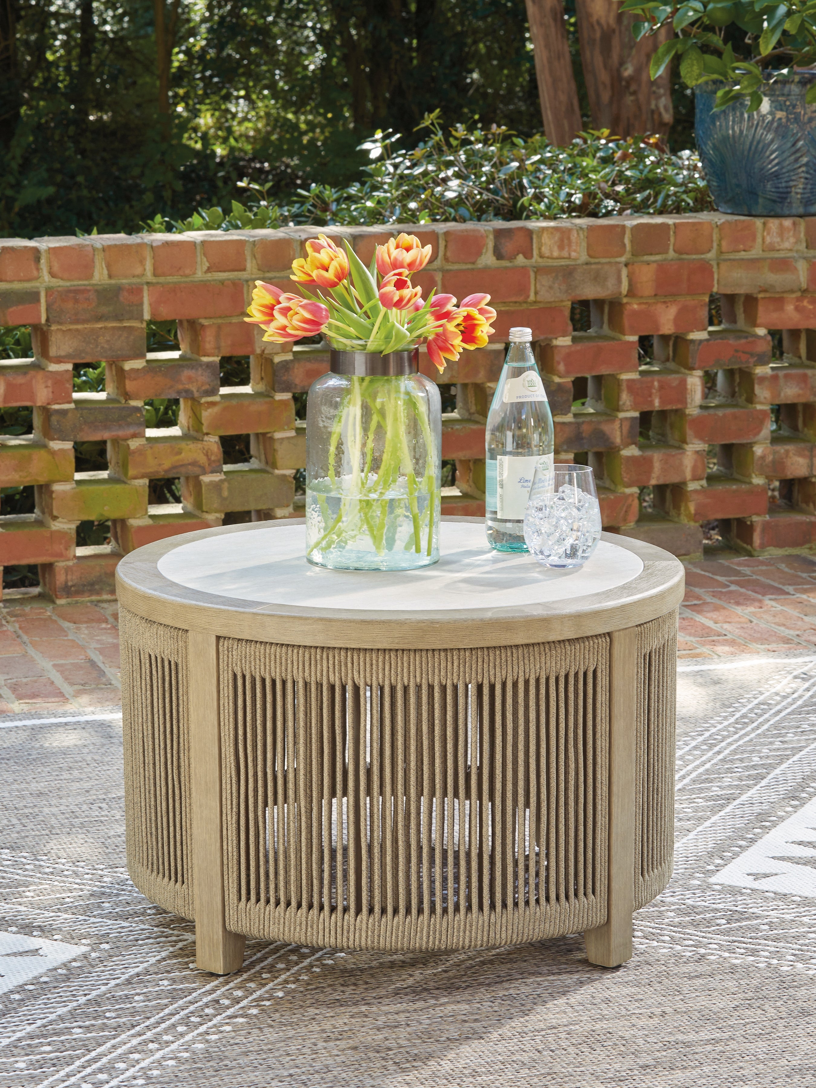 Elite Furniture Outlet - Ashley Furniture - Spooners Cove Outdoor - Round Cocktail Table - PCP469-708