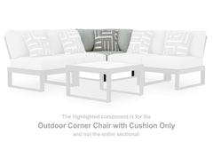 Elite Furniture Outlet - Ashley Furniture - Beachloft Outdoor - 4-Piece Outdoor Sectional / Black/Gray - P490P7
