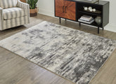 Elite Furniture Outlet - Ashley Furniture - Gerdie Rug - 5'3" x 7'3" Rug / Cream/Gray - R404992