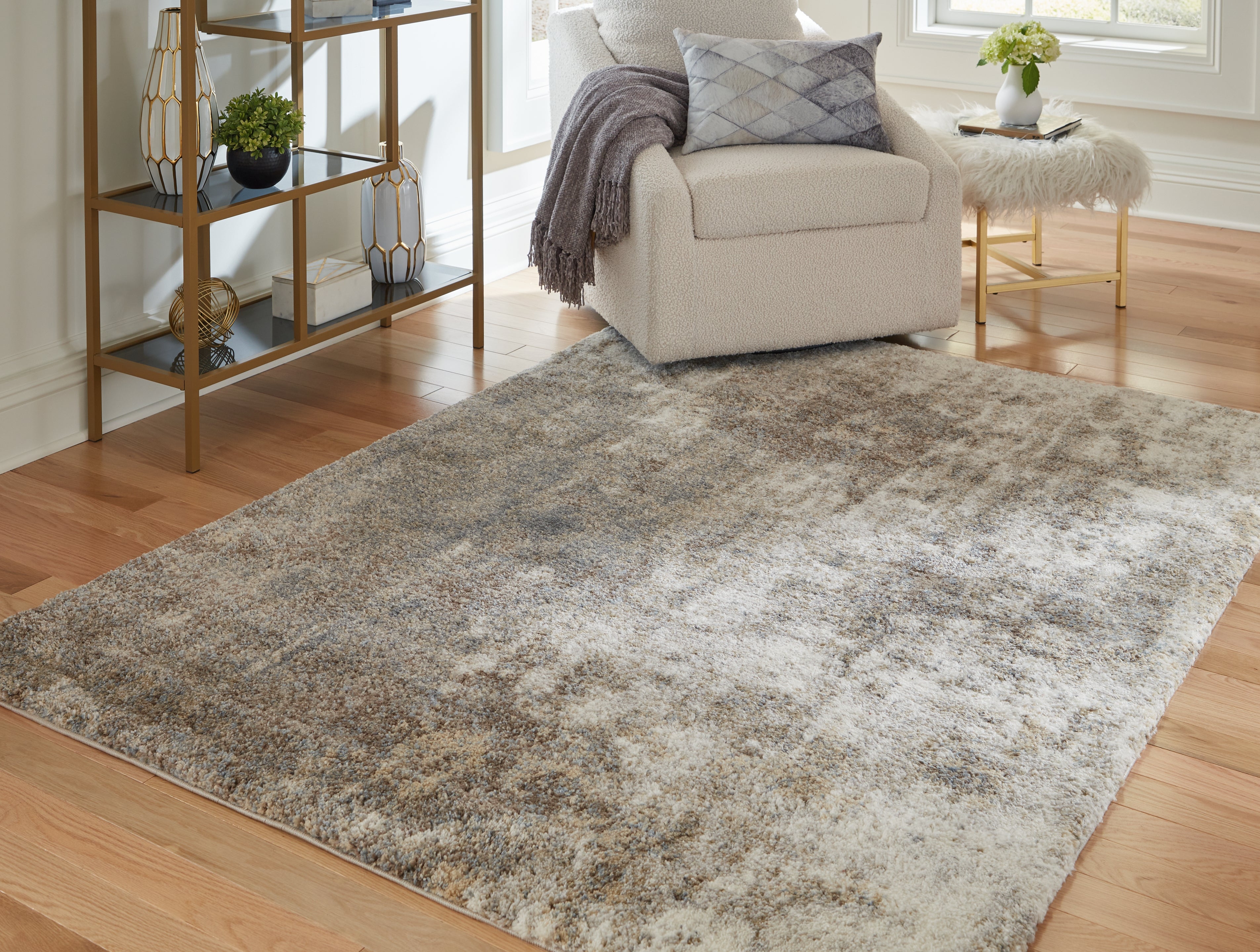 Elite Furniture Outlet - Ashley Furniture - Pearidge Rug - 5'3" x 7' Rug / Multi - R405352