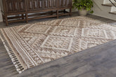 Elite Furniture Outlet - Ashley Furniture - Odedale Rug - 8' x 10' Rug / Tan/Cream - R406061