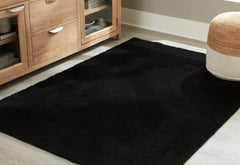 Elite Furniture Outlet - Ashley Furniture - Anaben Rug - 5' x 7' Washable Rug / Black - R406312