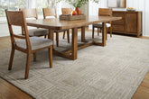 Elite Furniture Outlet - Ashley Furniture - Brickburgh Rug - 10' x 14' Rug / Gray/Ivory/Honey - R406900