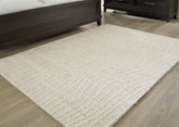 Elite Furniture Outlet - Ashley Furniture - Varahill Rug - 5' x 7' Rug / Gray/Ivory - R406932