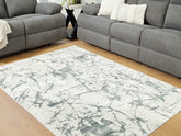 Elite Furniture Outlet - Ashley Furniture - Tobinbury Rug - Washable 8' x 10' Area Rug / Gray - R407421