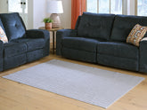 Elite Furniture Outlet - Ashley Furniture - Worthley Rug - Washable 5' x 7' Area Rug / Gray - R407452