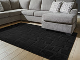 Elite Furniture Outlet - Ashley Furniture - Gibbswell Rug - Washable 5' x 7' Area Rug / Black - R407462