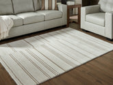 Elite Furniture Outlet - Ashley Furniture - Gadence Rug - 5' x 7' Area Rug / Ivory/Tan - R407642