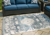 Elite Furniture Outlet - Ashley Furniture - Daddridge Rug - 5' x 7' Rug / Blue/Gray/Ivory - R900102