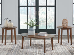 Elite Furniture Outlet - Ashley Furniture - Gordonay Table (Set of 3) - Occasional Table Set (3/CN) / Brown - T155-13