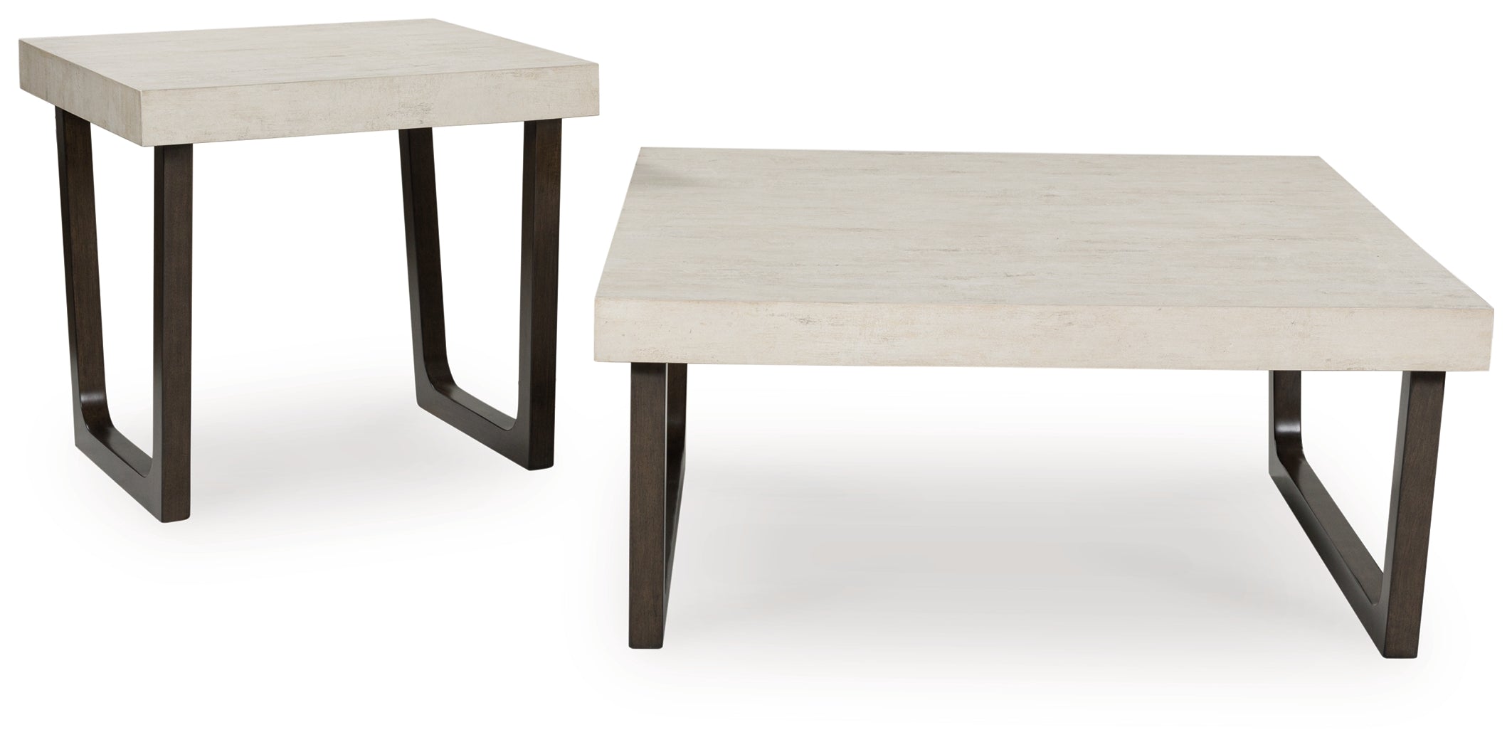 Elite Furniture Outlet - Ashley Furniture - Westenfort Table (Set of 2) - Occasional Table Set (Set of 2) / Espresso/Gray - T202-12