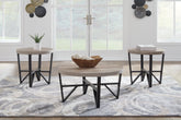 Elite Furniture Outlet - Ashley Furniture - Deanlee Table (Set of 3) - Occasional Table Set (3/CN) / Grayish Brown/Black - T235-13