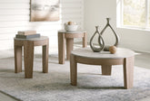 Elite Furniture Outlet - Ashley Furniture - Guystone Table (Set of 3) - Occasional Table Set (3/CN) / Light Brown - T237-13