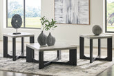 Elite Furniture Outlet - Ashley Furniture - Sharstorm Table (Set of 3) - Occasional Table Set (3/CN) / Two-tone Gray - T251-13
