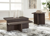 Elite Furniture Outlet - Ashley Furniture - Zendex Table (Set of 2) - Occasional Table Set (Set of 2) / Brown - T304-12