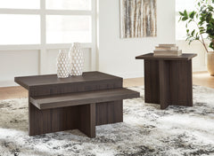 Elite Furniture Outlet - Ashley Furniture - Zendex Table (Set of 2) - Occasional Table Set (Set of 2) / Brown - T304-12
