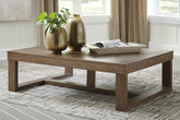Elite Furniture Outlet - Ashley Furniture - Cariton Coffee Table - Rectangular Cocktail Table / Gray - T471-1