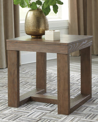 Elite Furniture Outlet - Ashley Furniture - Cariton End Table - Square End Table / Gray - T471-2