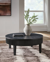 Elite Furniture Outlet - Ashley Furniture - Marstream Coffee Table - Round Cocktail Table / Black - T551-8