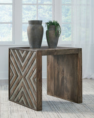 Elite Furniture Outlet - Ashley Furniture - Dreggan End Table - Square End Table / Brown - T567-2