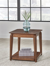 Elite Furniture Outlet - Ashley Furniture - Trenmour End Table - Square End Table / Medium Brown - T596-2
