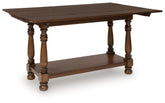 Elite Furniture Outlet - Ashley Furniture - Sturlayne Flip Top Sofa Table - Flip Top Sofa Table / Brown - T609-4