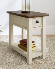 Elite Furniture Outlet - Ashley Furniture - Bolanburg Chairside End Table - Chair Side End Table / Two-tone - T637-107