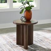 Elite Furniture Outlet - Ashley Furniture - Korestone End Table - Rectangular End Table / Dark Brown - T438-3