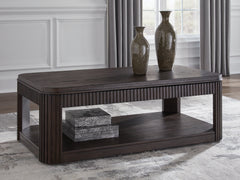 Elite Furniture Outlet - Ashley Furniture - Carlibrie Lift-Top Coffee Table - Lift Top Cocktail Table / Warm Brown - T700-9