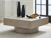 Elite Furniture Outlet - Ashley Furniture - Jorielyn Coffee Table - Square Cocktail Table / Light Grayish Brown - T712-8